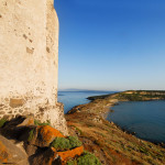a panoramic view from a barbareschi ancient  tower in the Sinis region