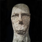 stone head of Cabras Montiprama Giganti