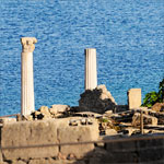 column in Tharros, ancient phoenician city